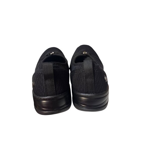 Black Bzees 9 Slip On Comfort Walking Shoes Mesh Fabric Strappy Design - Picture 4 of 6